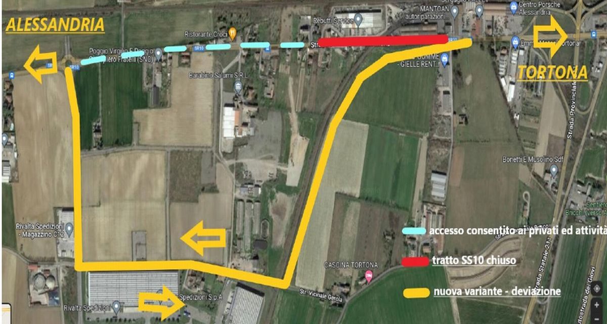 Da venerdì un anno di disagi per i Tortonesi: chiude la Statale per Alessandria, ma poteva andare peggio