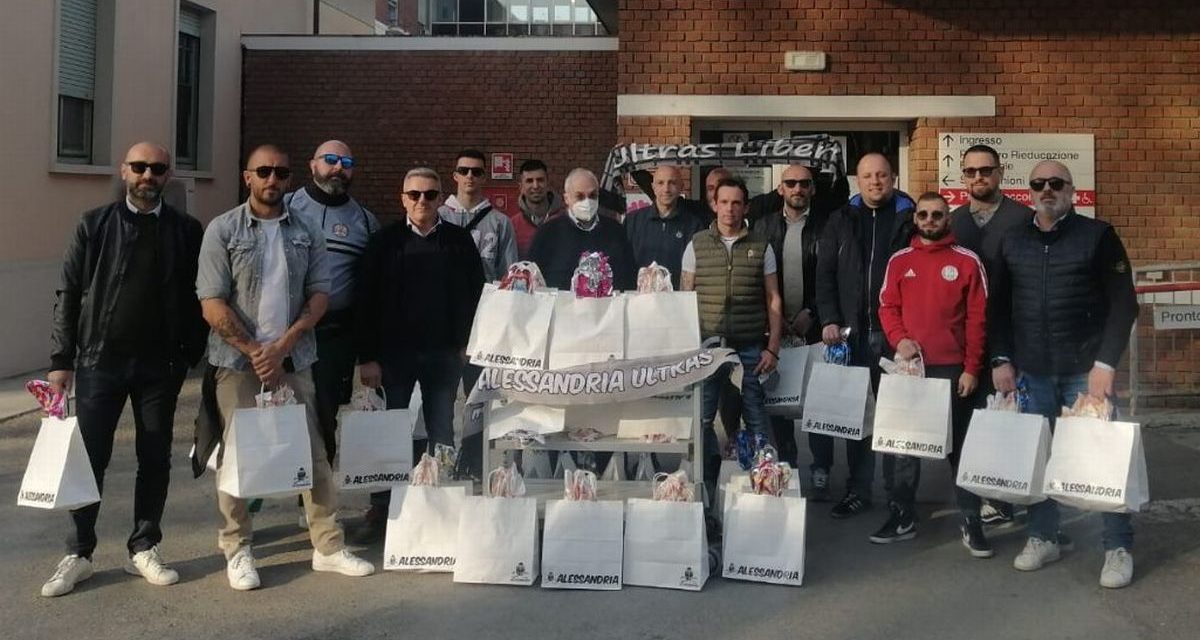 All’ospedale infantile regali pasquali dai tifosi dell’Alessandria