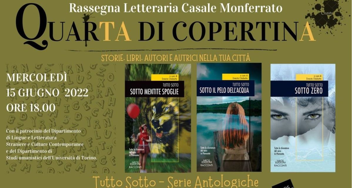 Libri a Casale: giovedì 9 e mercoledì 15 i due appuntamenti di giugno