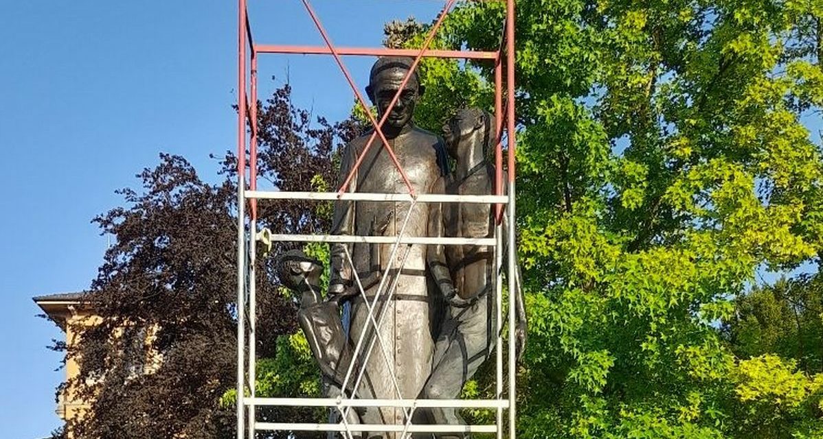 Nel 150esimo della nascita, il Comune di Pontecurone restaura la statua di Don Orione