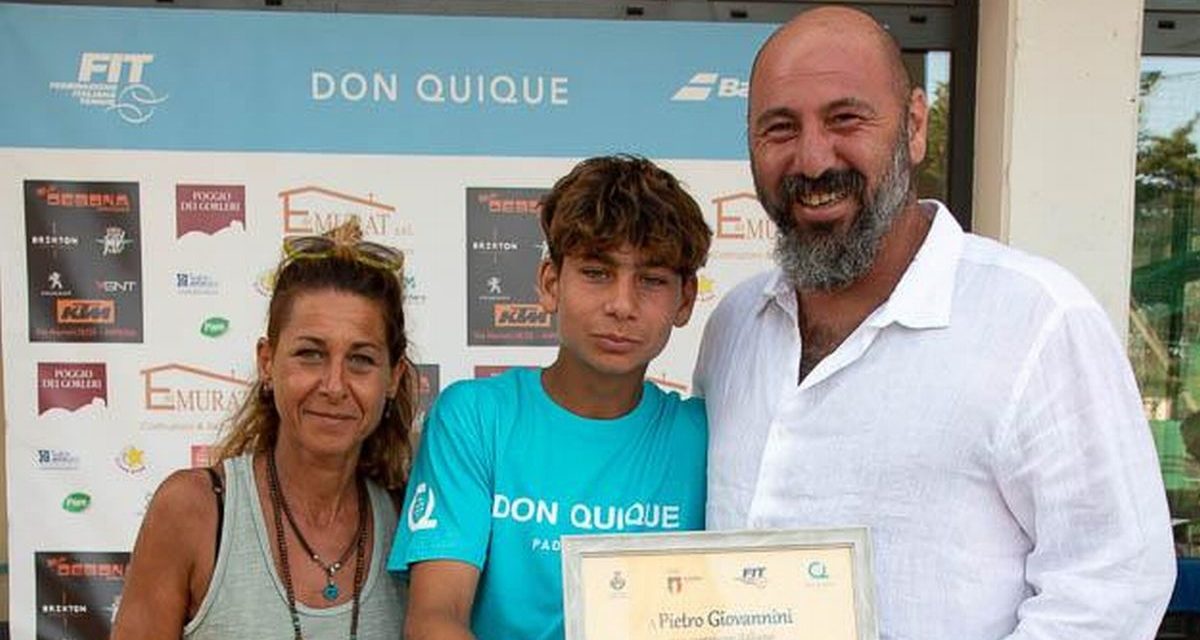Pietro Giovannini di Imperia campione italiano di Padel under 14
