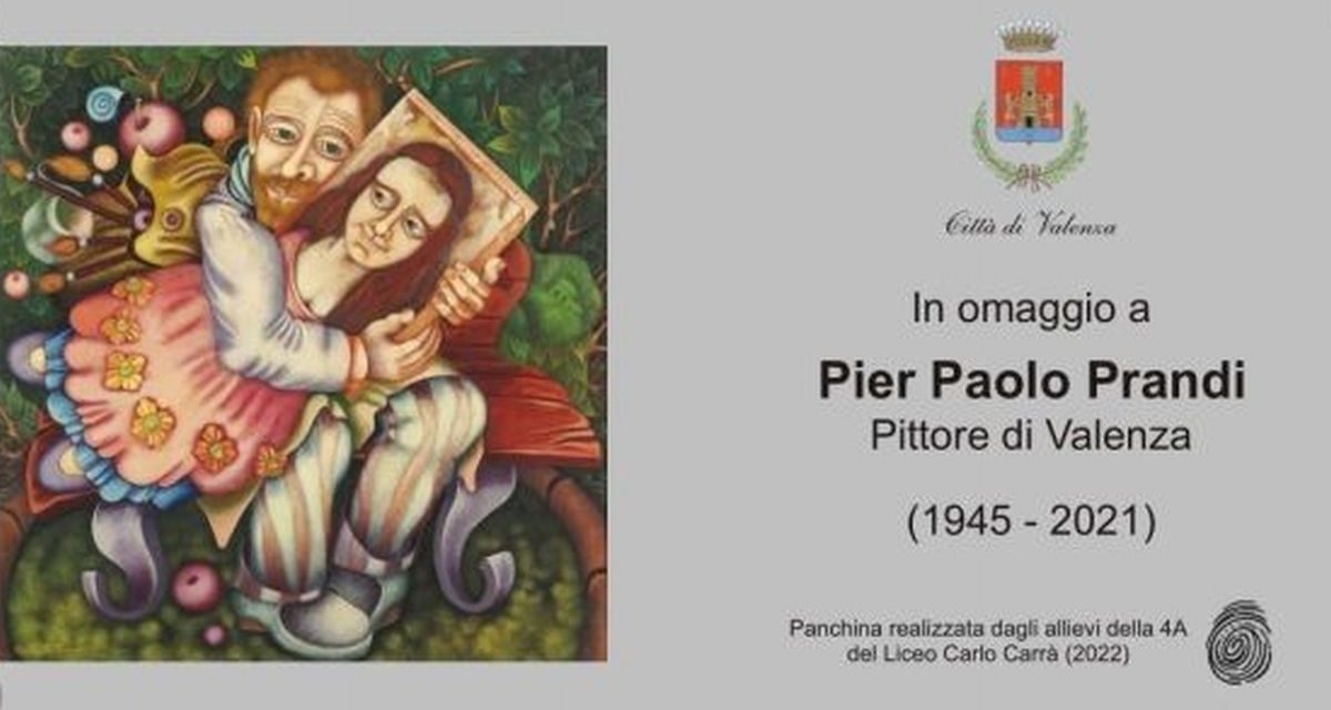 A Valenza si inaugura la panchina dedicata a Pier Paolo Prandi