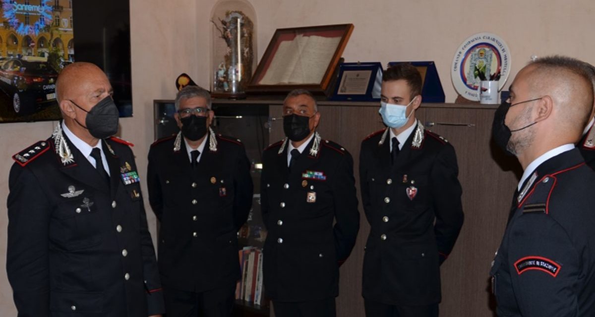 Il Comandante regionale incontra i Carabinieri di Sanremo e Ventimiglia
