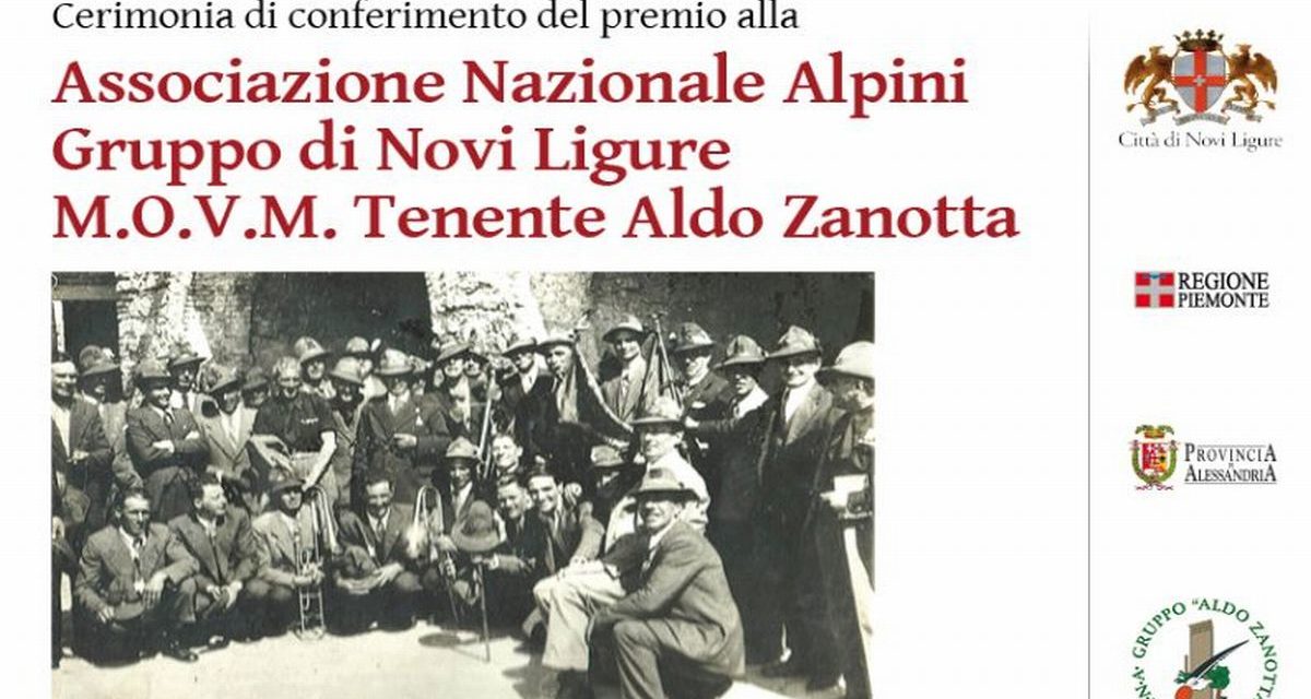 Agli alpini di Novi Ligure il prestigioso premio annuale “Torre d’oro”