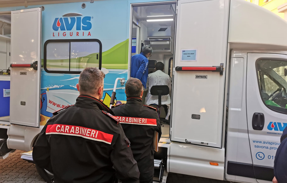 I Carabinieri di Imperia hanno donato il sangue all’Avis