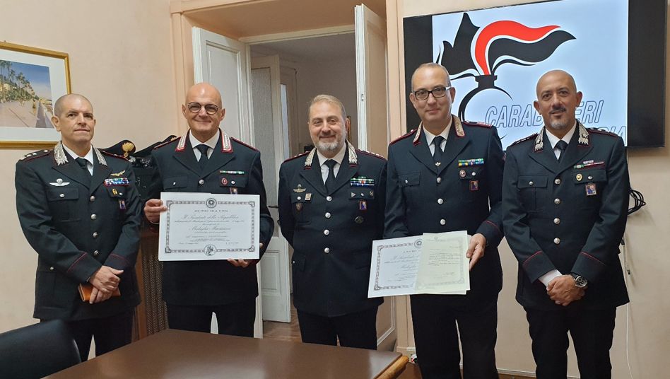 Importante riconoscimento consegnato a due Carabinieri di Imperia