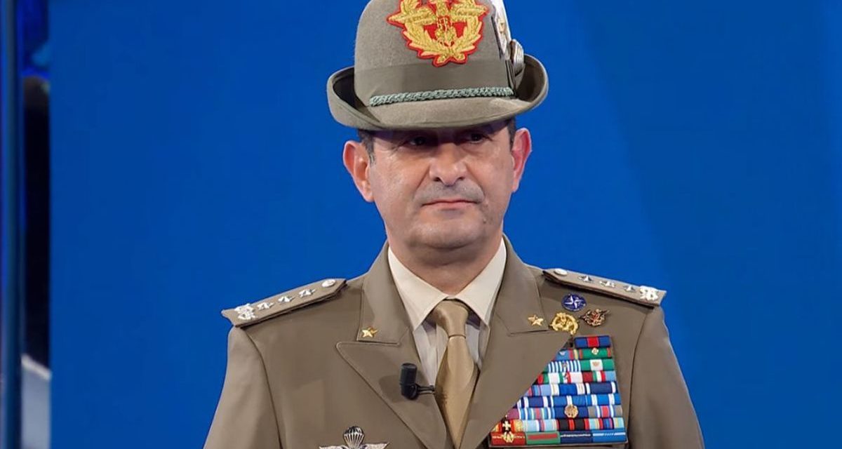 Il Generale di Corpo d’Armata Francesco Paolo Figliuolo domenica 13 novembre ore 16.30 al Casinò di Sanremo