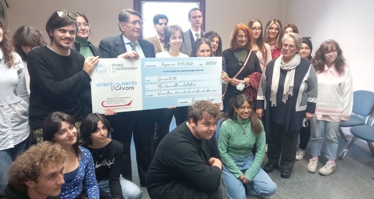Al Liceo “C. Amoretti” di Imperia il Premio “Storie di Alternanza”. I nomi dei vincitori