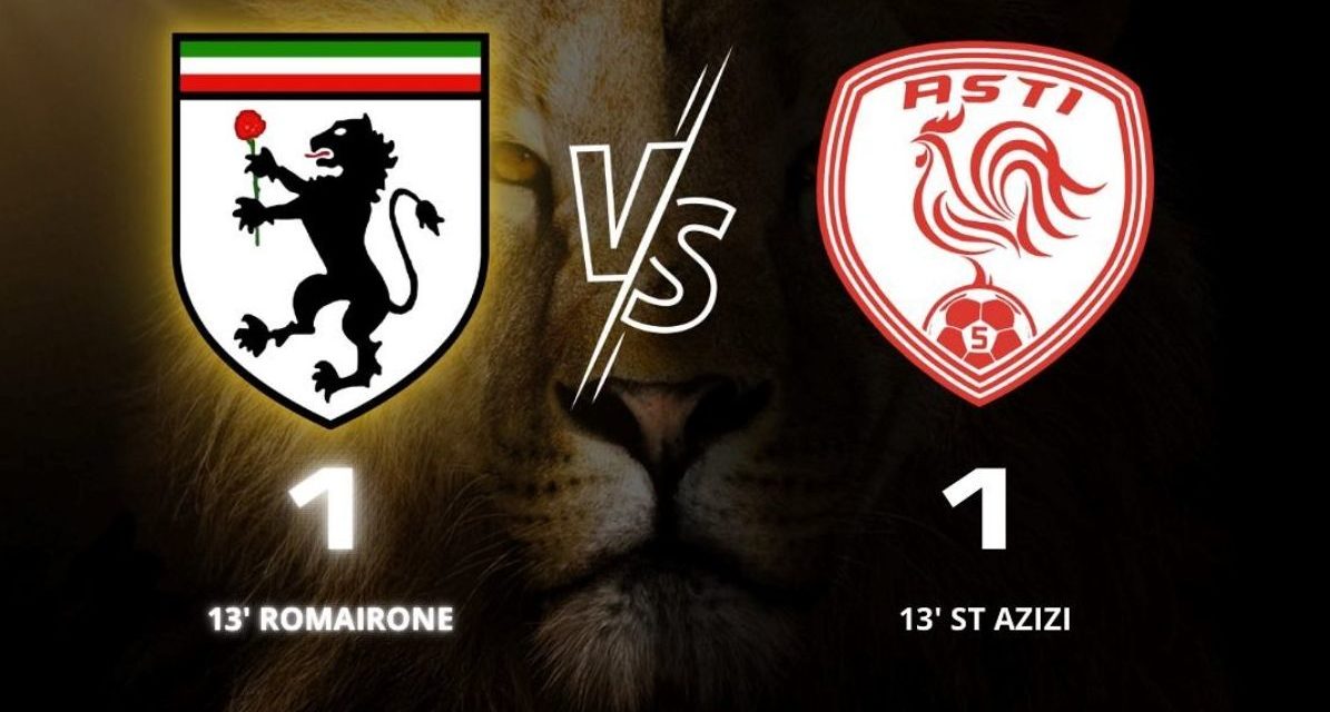 Derthona – Asti 1-1: Azizi risponde a Romairone