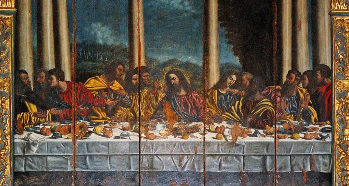 Castelnuovo Scrivia, “L’ultima cena” di Alessandro Berri in copertina nel libro di di mons. Fabrizio Casazza