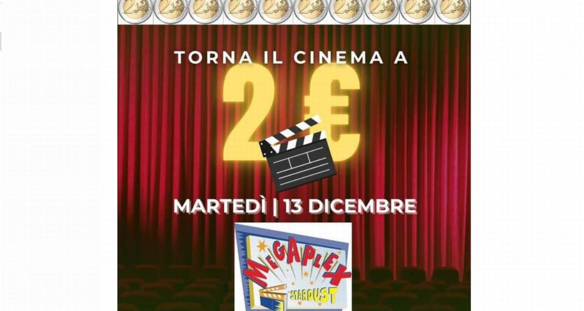 Martedì  13 al Megaplex di Tortona si va al cinema con soli  2 euro. Trame e orari dei film