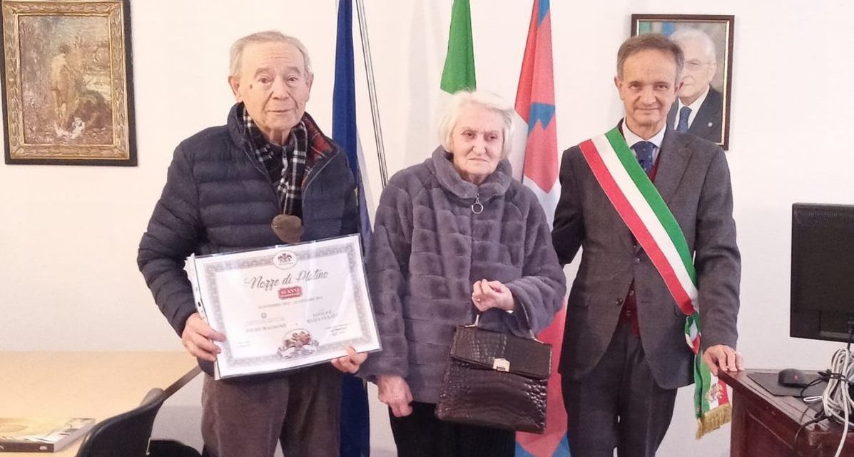 Nozze di Platino a Novi Ligure: per Piero e Alice 65 anni di matrimonio!