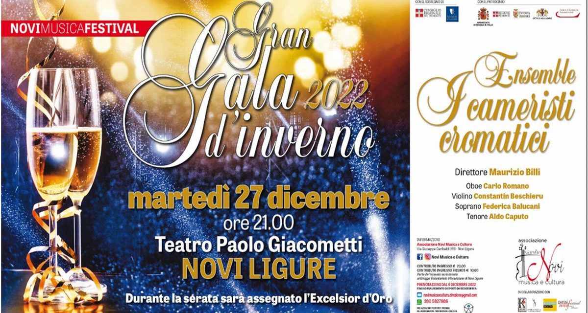 Martedì a Novi Ligure c’è il Galà d’Inverno con la collaborazione di Radio PNR
