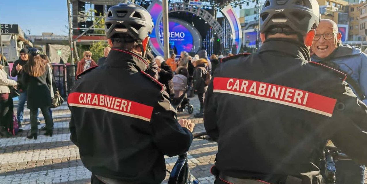 I carabinieri di Sanremo e l’attività durante le giornate del Festival