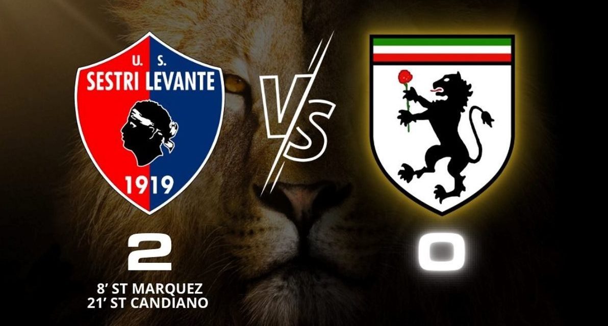 Sestri Levante – Derthona 2-0: niente da fare in casa della capolista