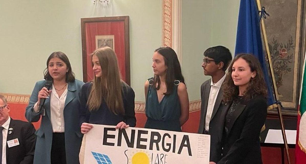 Studentesse del Marconi di Tortonaa a Villa Pomela per il progetto Rypen del Rotary