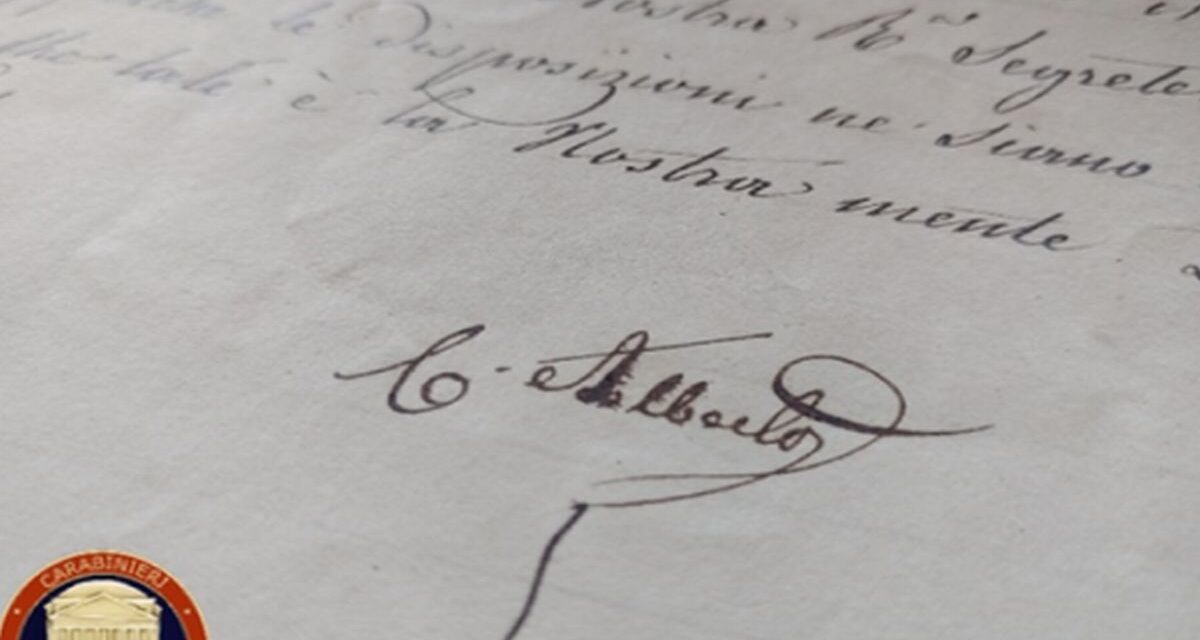 Tornano ad Acqui Terme le patenti del 1841 grazie ai Carabinieri