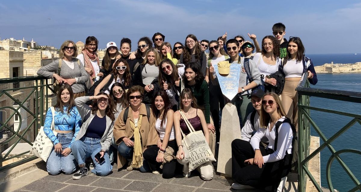 Gli studenti del Liceo Peano di Tortona in stage a Malta per studiare l’inglese