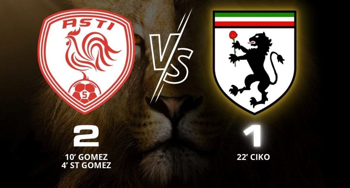 Il Derthona calcio perde ad Asti