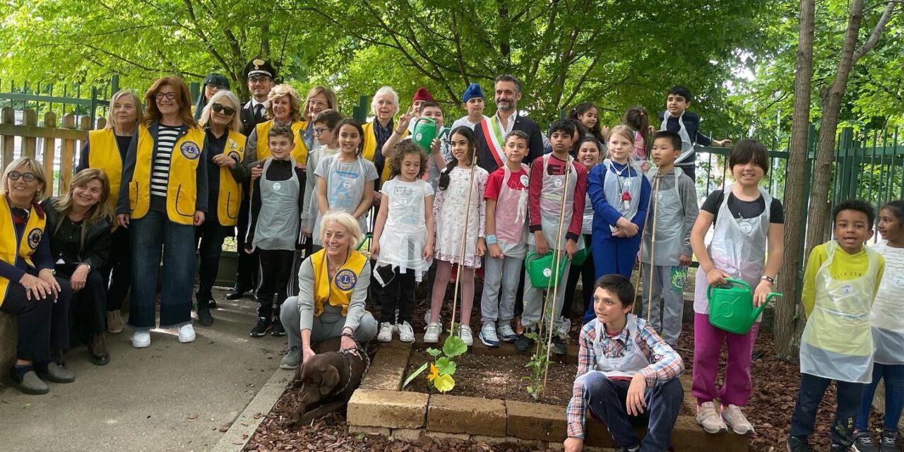 Inaugurato al Terzo Circolo di Tortona l’orto Didattico donato dai Lions