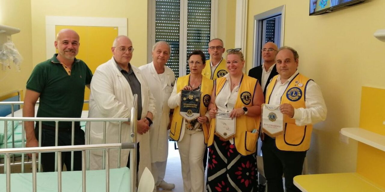 Il Lions dona quindici televisori al reparto di Chirurgia pediatrica di Alessandria