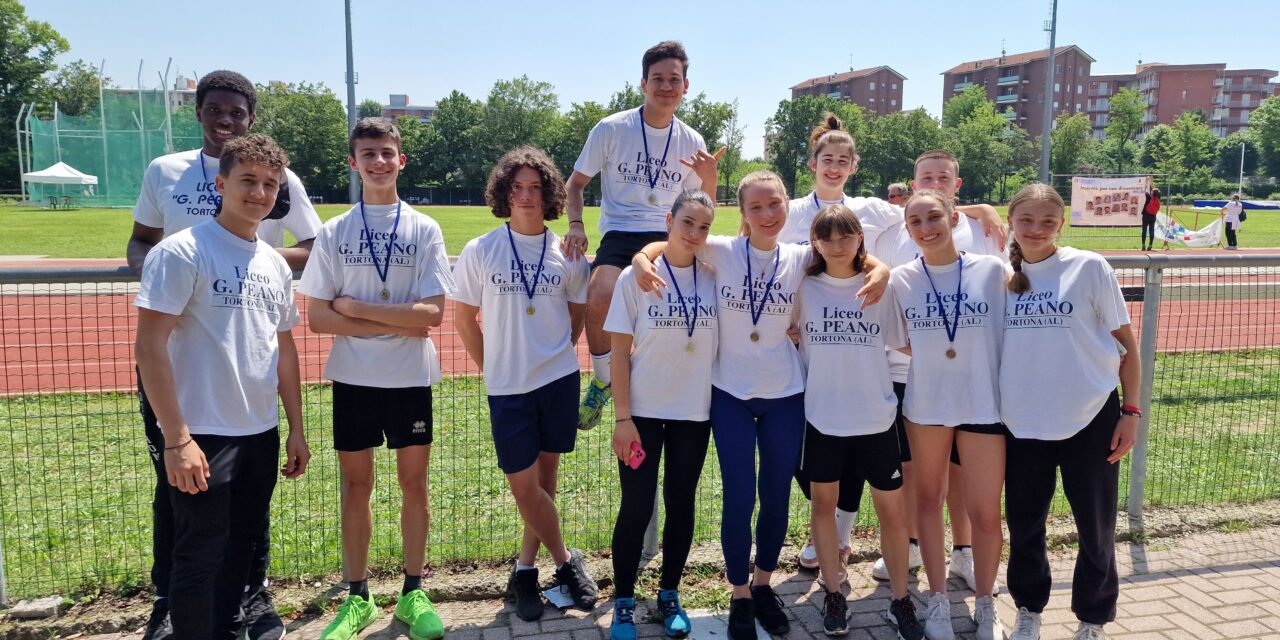 Due podi dei giovani del Liceo Peano di Tortona ai Campionati di atletica