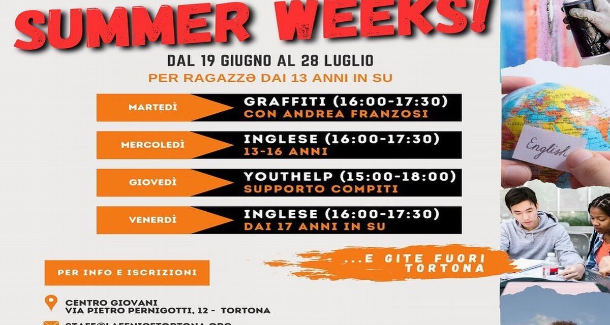Al via le iniziative del Centro Giovani di Tortona
