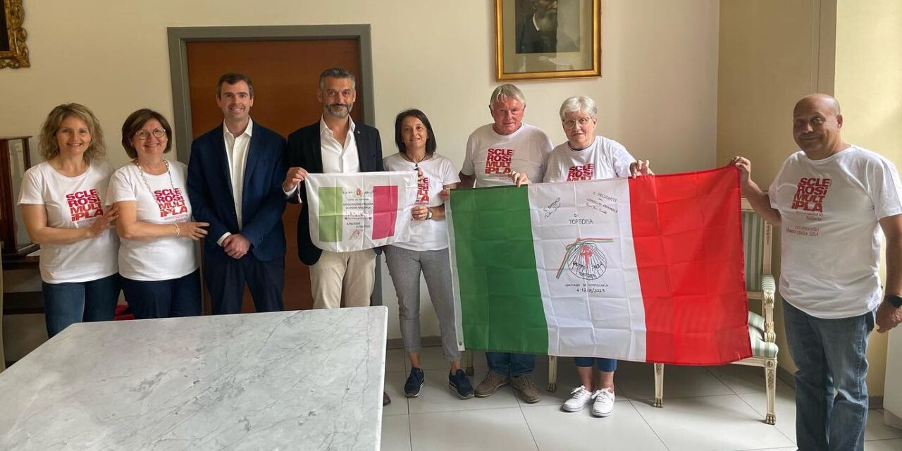 Pellegrini a Tortona per il Cammino di Santiago a favore della sclerosi multipla