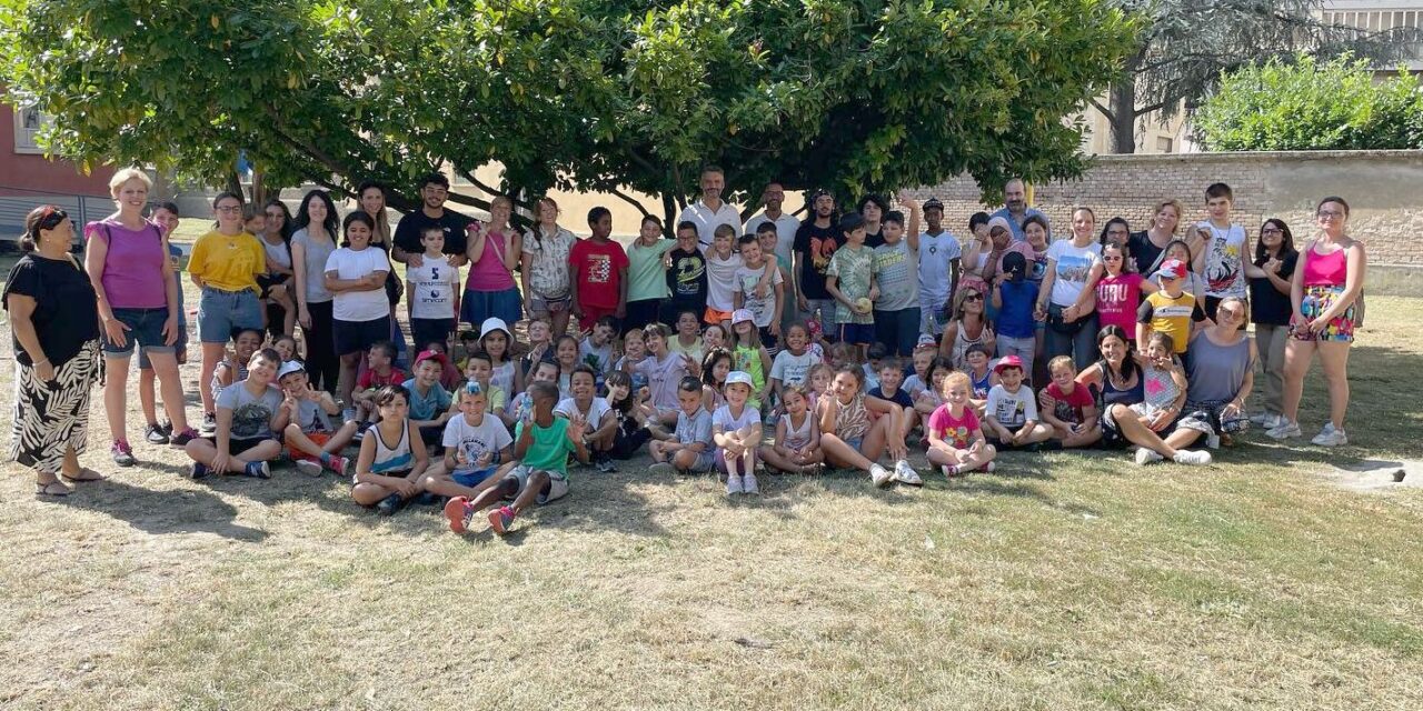 Chiodi e Fantone in visita al Centro estivo di Tortona