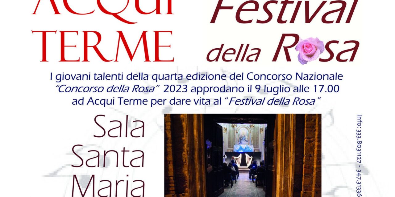 Domenica ad Acqui Terme c’é il Festival della Rosa