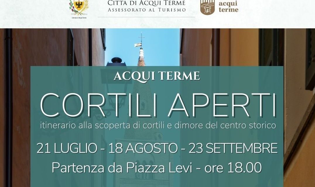 Alla scoperta dei cortili di Acqui Terme come prenotare l’iniziativa