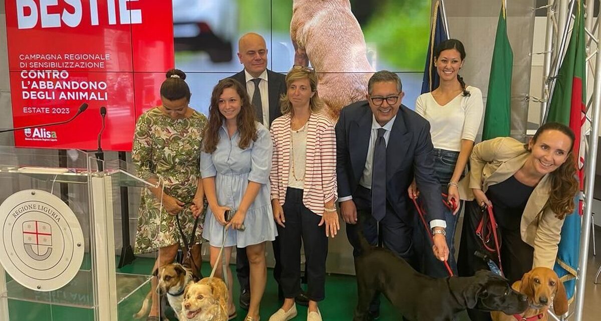 Al via la Campagna della Liguria contro l’abbandono degli animali