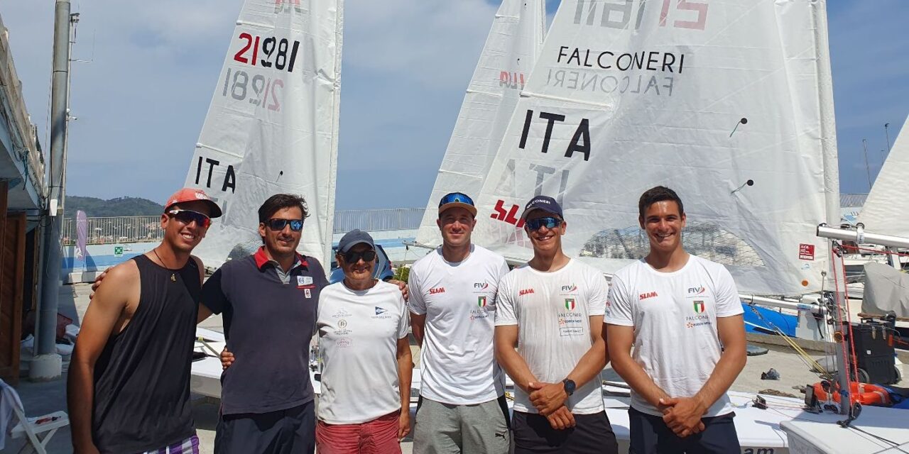La squadra olimpica di vela in allenamento a Diano Marina