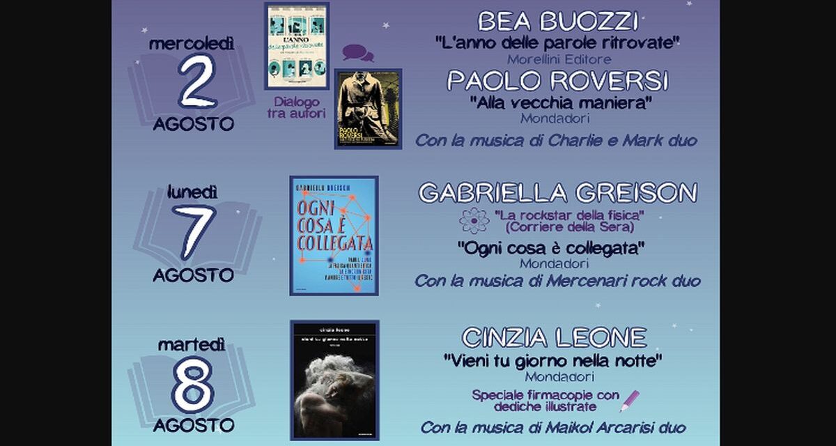 Bea Buozzi e Paolo Roversi dialogano mercoledì in Piazza Rovere