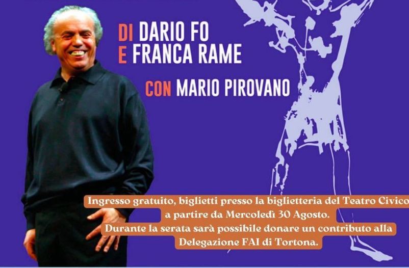 A Tortona il Fai giovani ricorda Dario Fo con una serata speciale, come partecipare