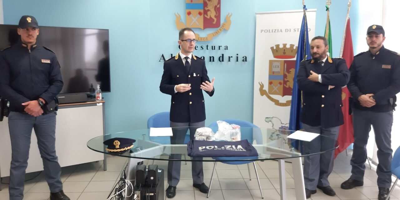 Arrestato ad Alessandria dalla Polizia un giovane per spaccio di sostanze stupefacenti