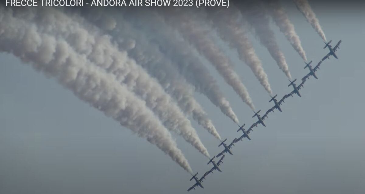 Andora e il Golfo dianese hanno assistito alle prove delle Frecce Tricolori. Il video