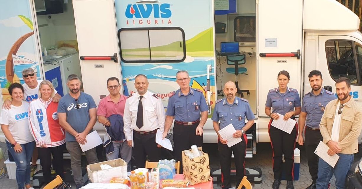 Imperia, Carabinieri e Avis in prima linea per la donazione del sangue