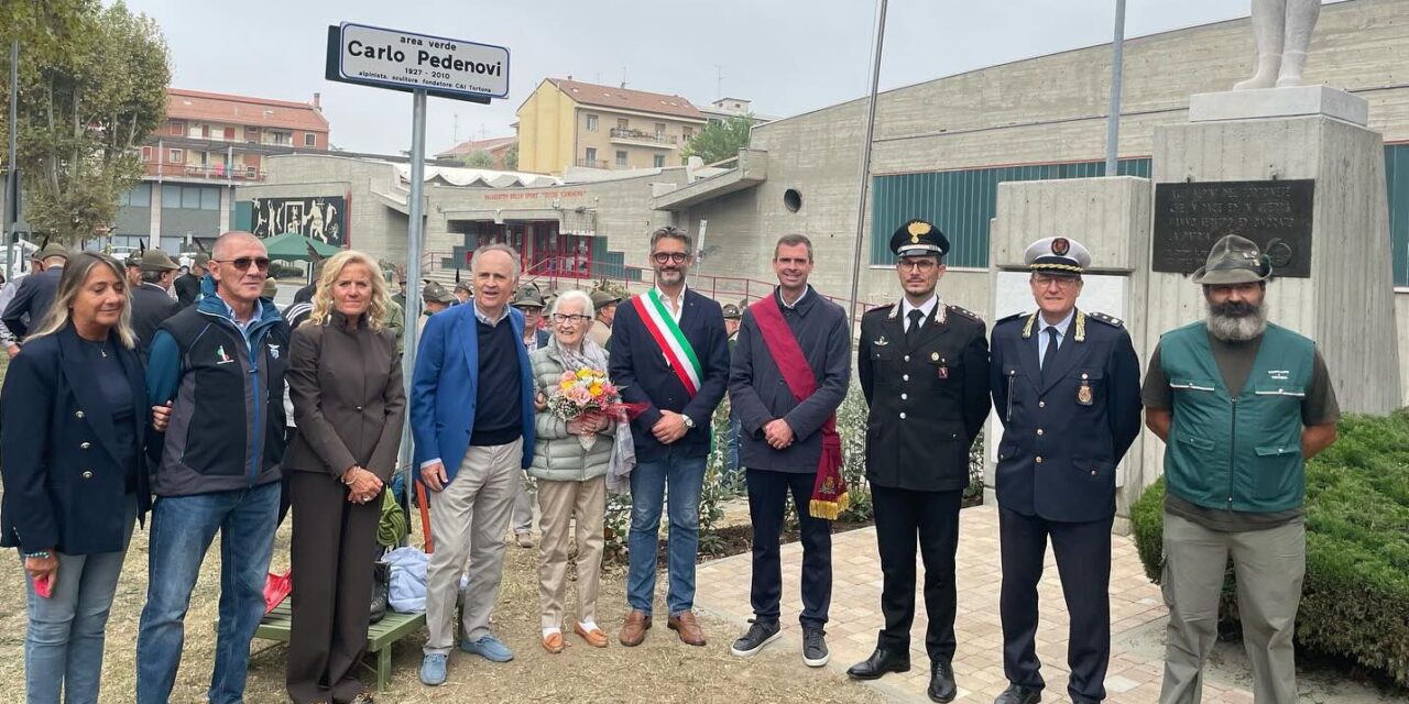 Inaugurata ieri l’area dedicata all’artista Tortonese Carlo Pedenovi