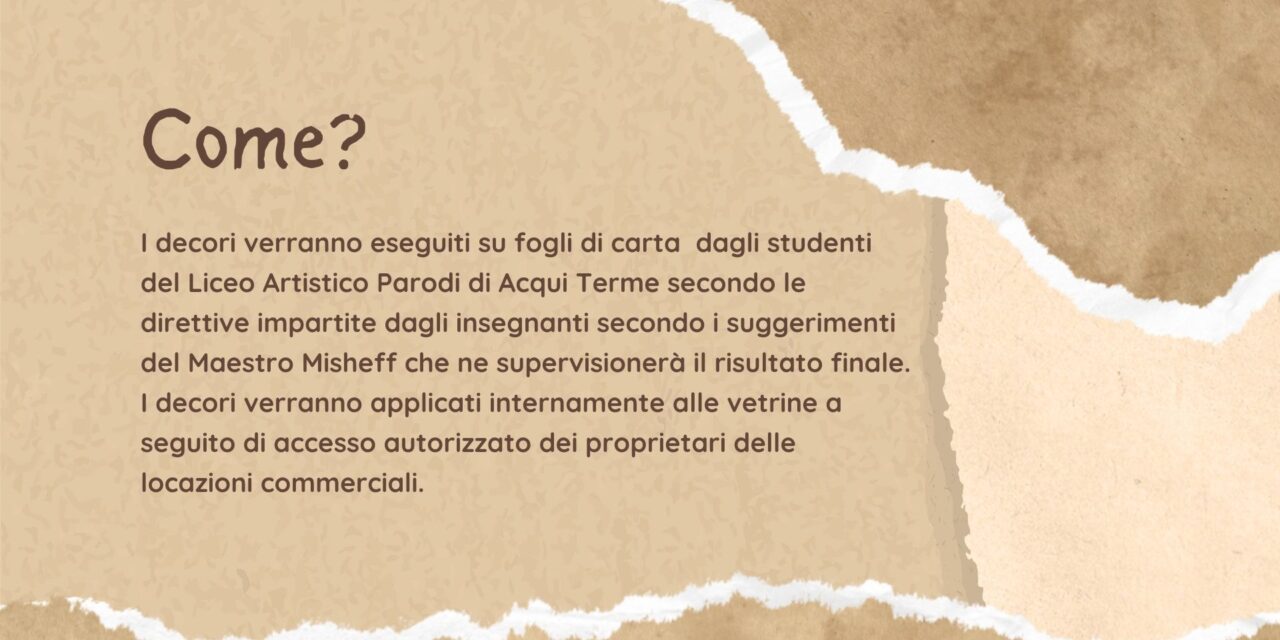 Ad Acqui Terme le  vetrine delle attività commerciali sfitte si trasformano in virtuose installazioni