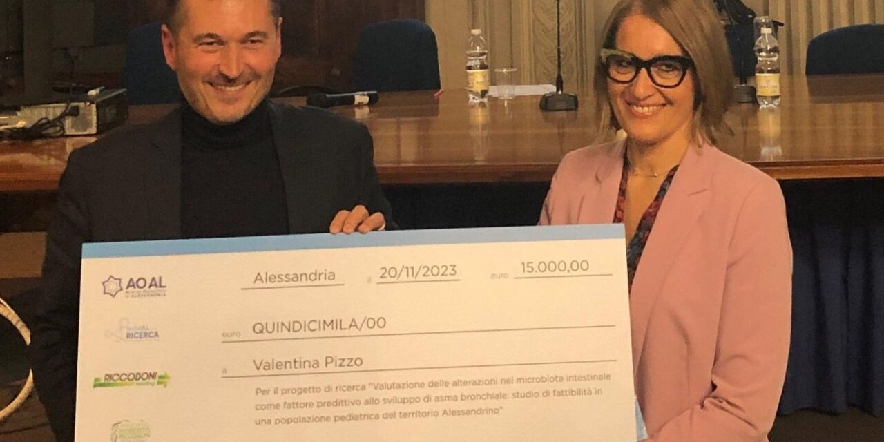 Ad Alessandria un progetto su microbiota e asma si aggiudica il primo Premio Roberto Riccoboni Solidal