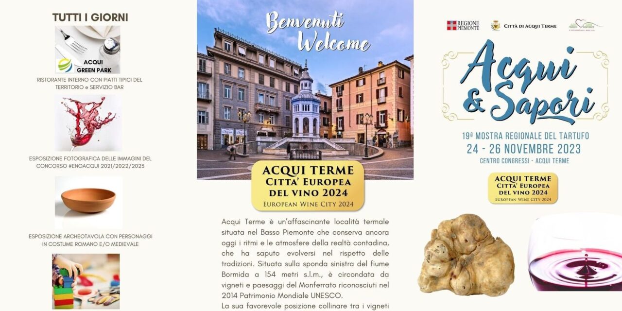 Ad Acqui Terme nel week end torna la mostra del tartufo