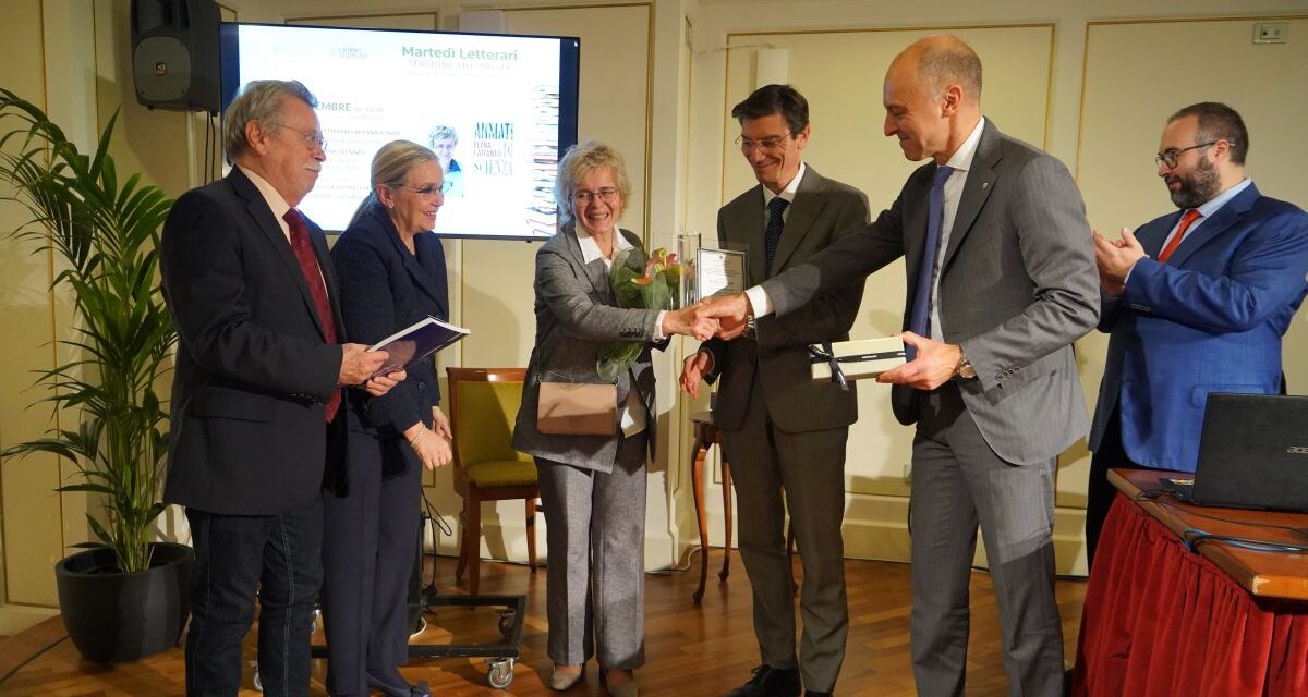 Alla  Senatrice Elena Cattaneo il Gran Trofeo alla Saggistica  Premio Letterario Casinò di Sanremo