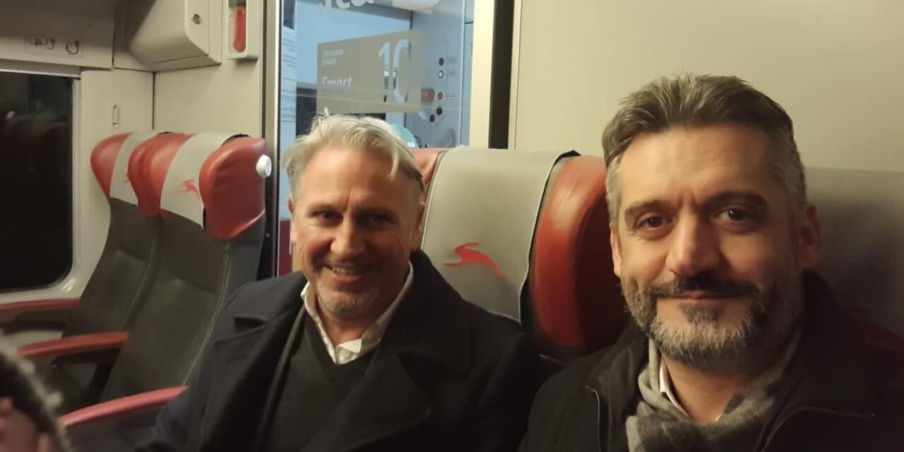 L’ Intercity Italo ha fermato per la prima volta a Tortona salutato da Sindaco e vice