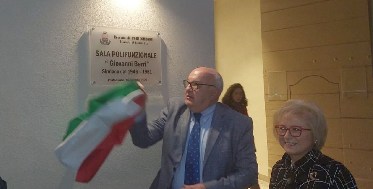 Intitolata a Giovanni Berri la Sala Polifunzionale di Pontecurone