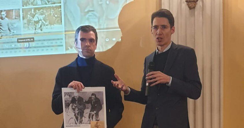 Presentato il calendario di Fausto Coppi alla sala del Ridotto di Tortona