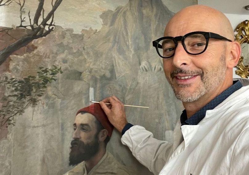 Casale, restaurato il dipinto di Giani che ritrae Bistolfi