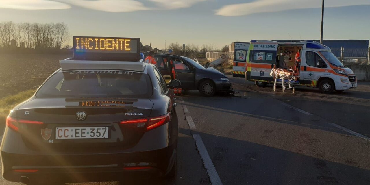 Schianto a Solero con feriti la mattina di Natale