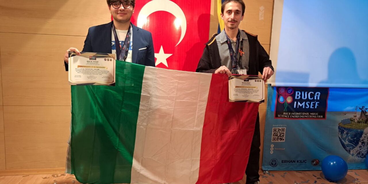 Gli studenti Lorenzo Ghiotto e Cristian Sacchi dell’Istituto Marconi protagonisti all’IMSEF di Buca