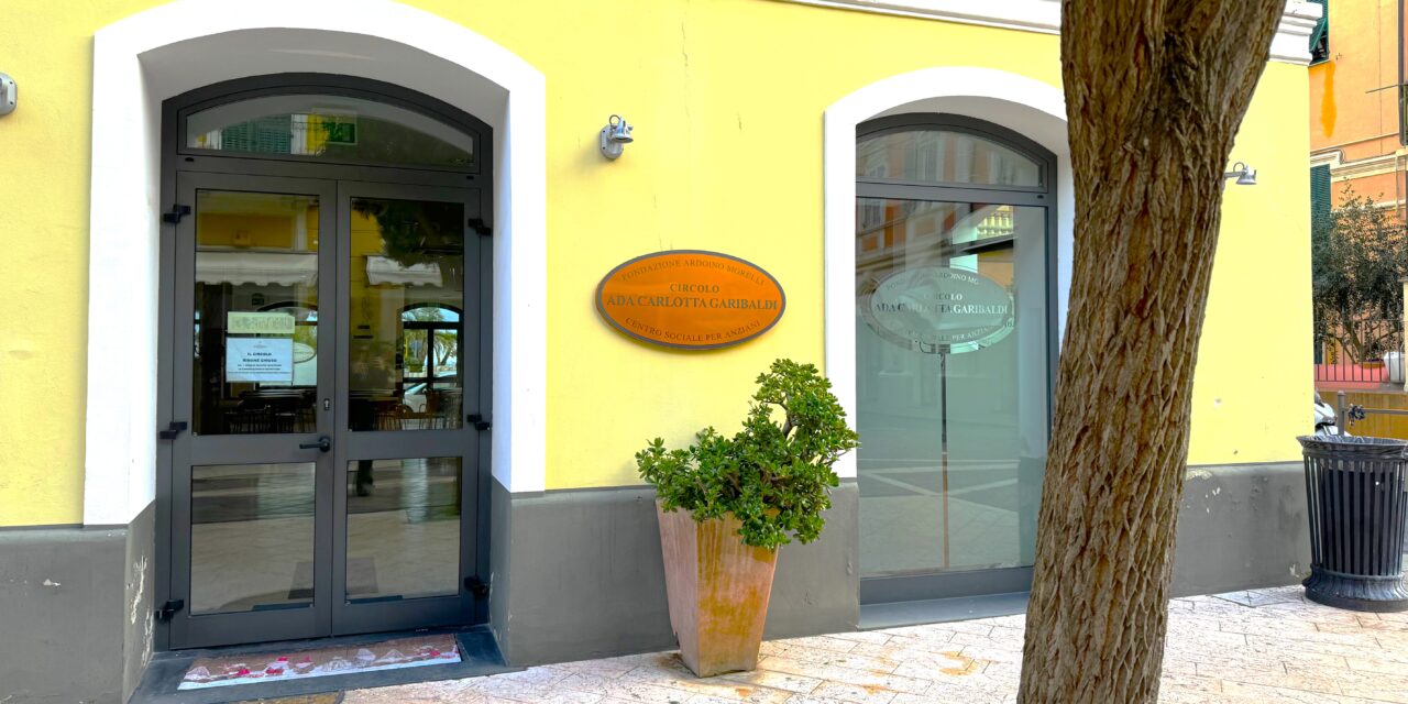 Mercoledì aprono le attività per la socializzazione degli anziani al Circolo Ada Carlotta Garibaldi di Diano Marina